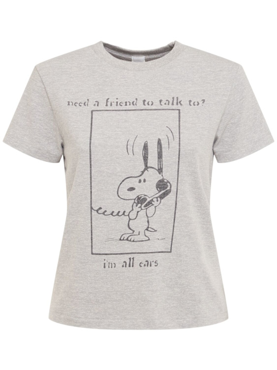 Snoopy printed cotton jersey t-shirt - Thumbnail 1