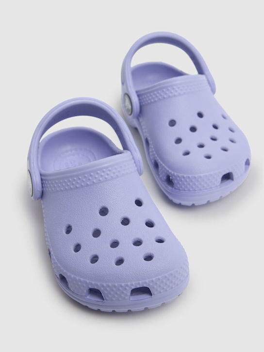 Crocs: Classic Clog rubber crocs - Lilac - kids-girls_1 | Luisa Via Roma