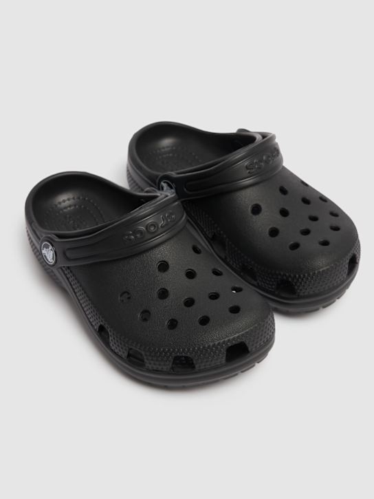 Crocs: Classic Clog rubber crocs - Black - kids-boys_1 | Luisa Via Roma