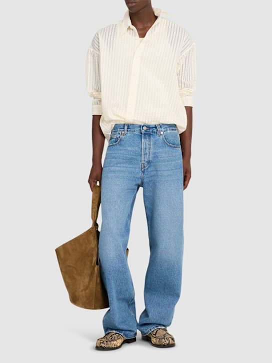 Jacquemus: Le de nîmes droit cotton denim jeans - men_1 | Luisa Via Roma
