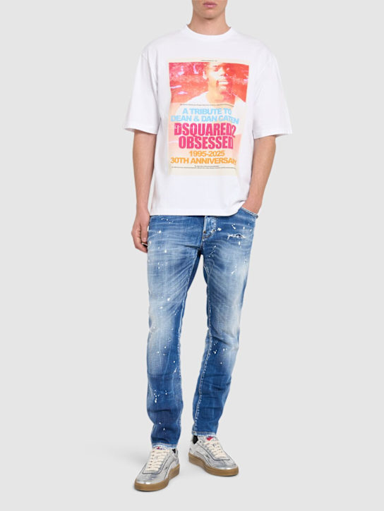 Dsquared2: Jeans aus Baumwollmischdenim „Skater“ - Dunkelblau - men_1 | Luisa Via Roma