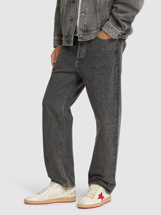 Golden Goose: Ball Star nappa leather & nylon sneakers - White/Red - men_1 | Luisa Via Roma