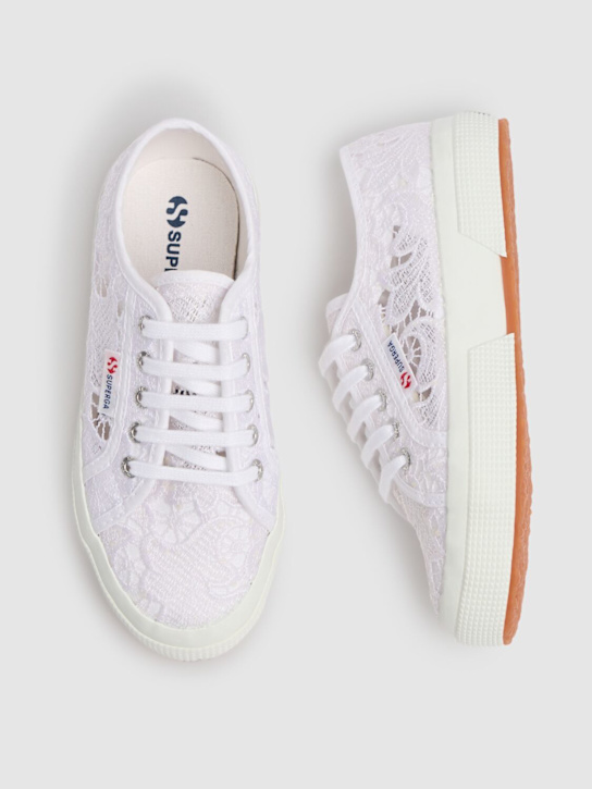 Superga: Sneakers stringate 2750-Kids in macramé - Bianco - kids-girls_1 | Luisa Via Roma