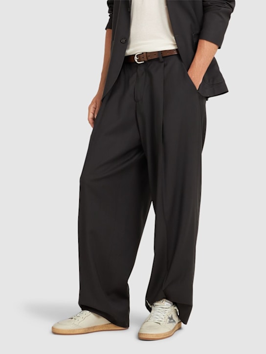 Golden Goose: Ballstar皮革运动鞋 - 沙尘白色 - men_1 | Luisa Via Roma