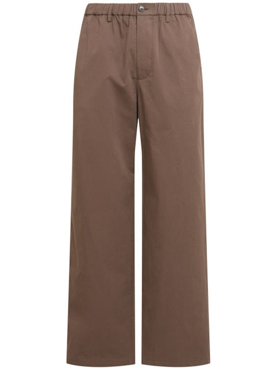 Frame: Easy cotton pants - Dark Brown - men_0 | Luisa Via Roma
