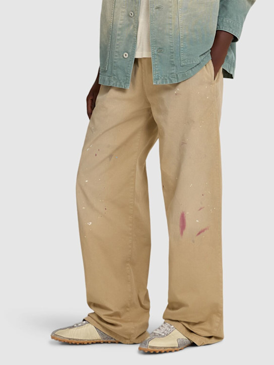 Maison Margiela: Sprinters low top sneakers - Bej/Mavi - men_1 | Luisa Via Roma
