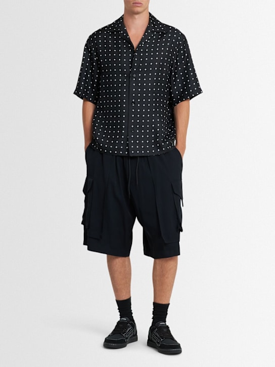 Amiri: MA silk twill short sleeve shirt - men_1 | Luisa Via Roma