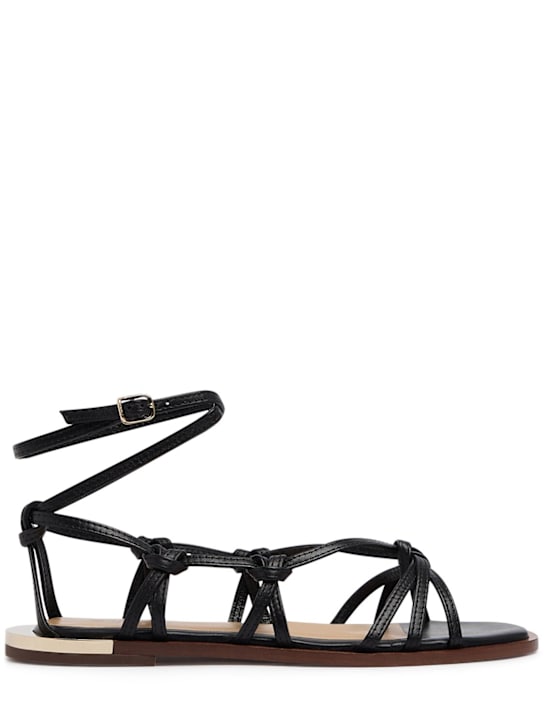 Chloé: 5mm Uma leather sandals - women_0 | Luisa Via Roma