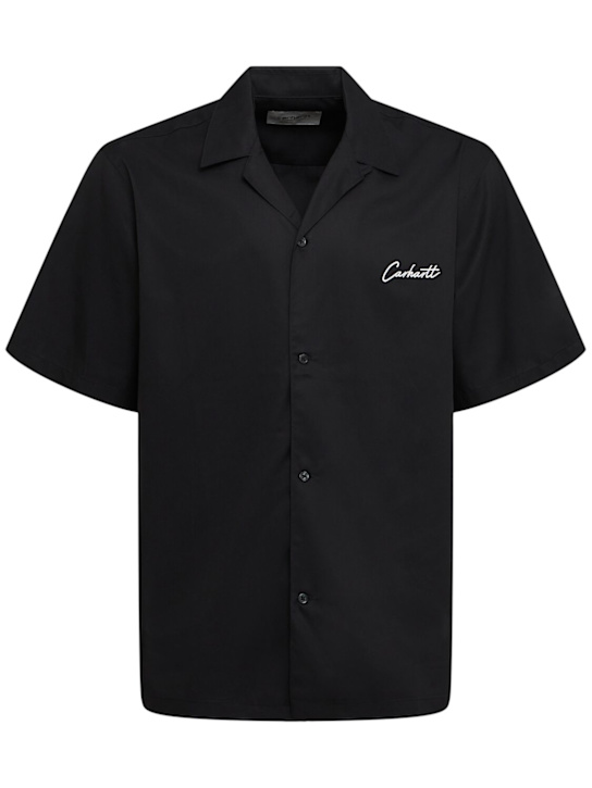 Carhartt WIP: Delray cotton blend short sleeve shirt - men_0 | Luisa Via Roma