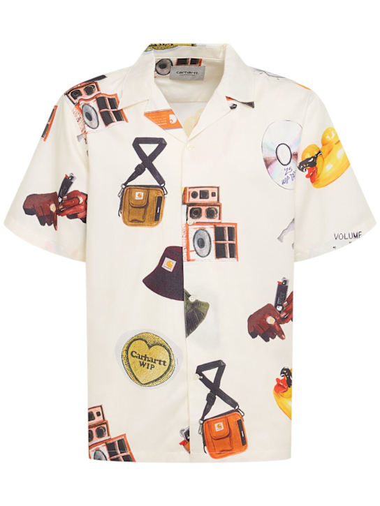 Carhartt WIP: Jacob Rochester print cotton shirt - men_0 | Luisa Via Roma