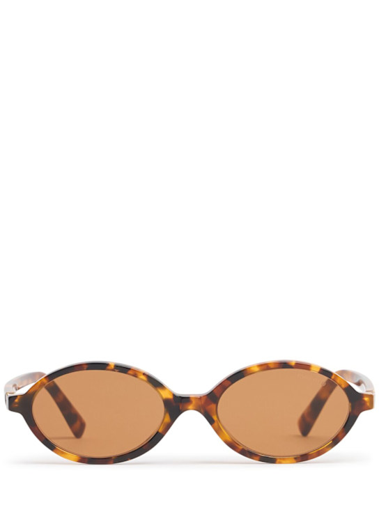 Miu Miu: Occhiali da sole in acetato - women_0 | Luisa Via Roma