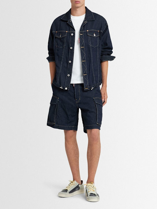 Dsquared2: Cargoshorts aus Baumwolldenim - men_1 | Luisa Via Roma