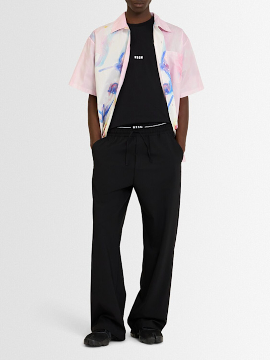 MSGM: Casual wool pants - men_1 | Luisa Via Roma