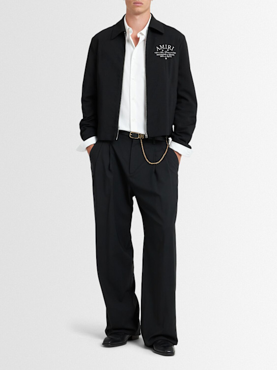 Amiri: Amiri Arts District jacket - Black - men_1 | Luisa Via Roma