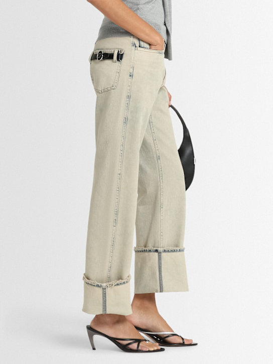 Coperni: 35mm Leather thong sandals - Black - women_1 | Luisa Via Roma