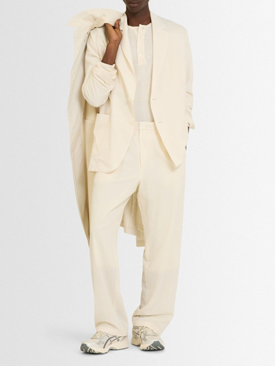 Auralee: Viyella ライトコットン＆ウールパンツ - men_1 | Luisa Via Roma