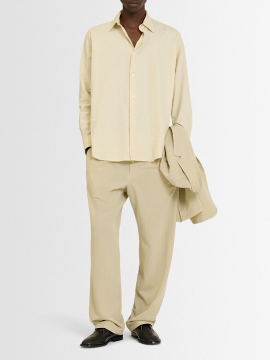 Auralee: Washed Finx twill shirt - men_1 | Luisa Via Roma