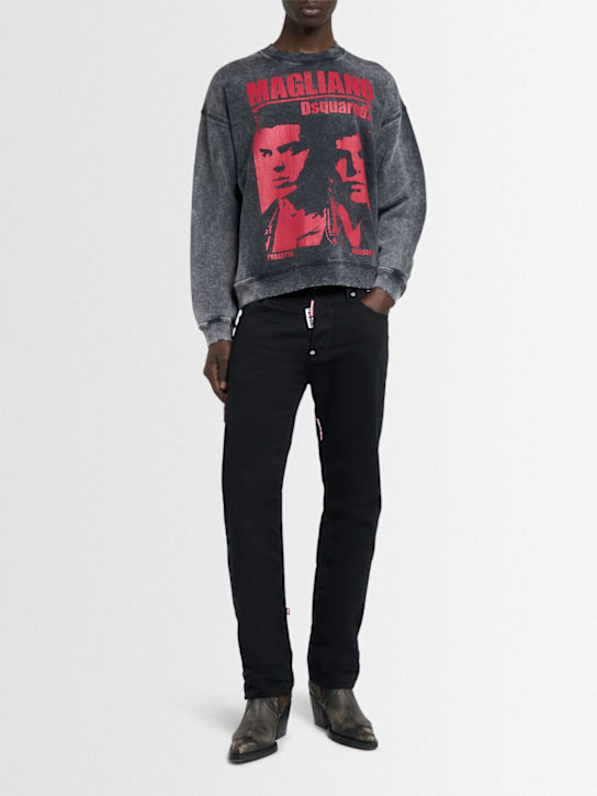 Dsquared2: Denim-Jeans „Magliano Protesta 642“ - Schwarz - men_1 | Luisa Via Roma