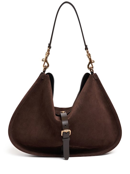 Etro: XL Pony suede tote bag - women_0 | Luisa Via Roma