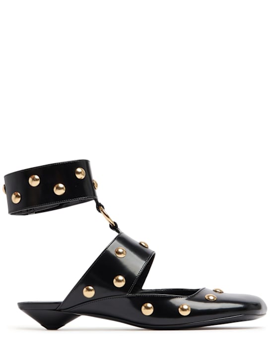 Chloé: 20mm Jade leather flats - women_0 | Luisa Via Roma