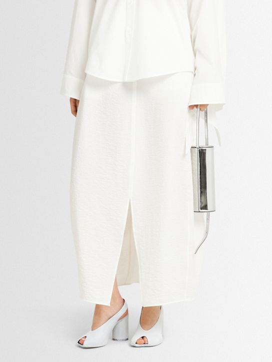 MM6 Maison Margiela: 80mm Painted leather slingbacks - women_1 | Luisa Via Roma