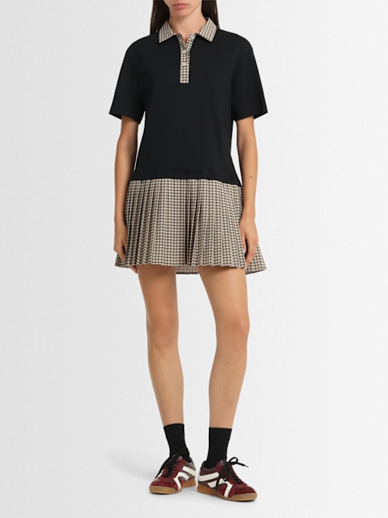 MSGM: Cotton polo mini dress - women_1 | Luisa Via Roma