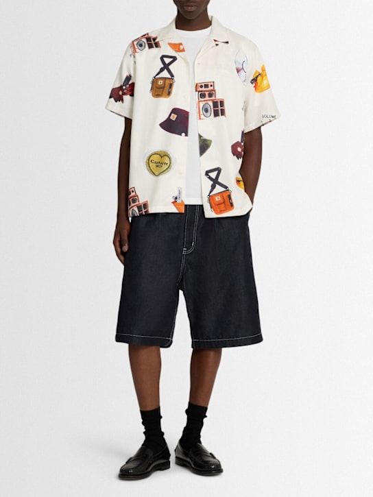 Carhartt WIP: Jacob Rochester print cotton shirt - men_1 | Luisa Via Roma
