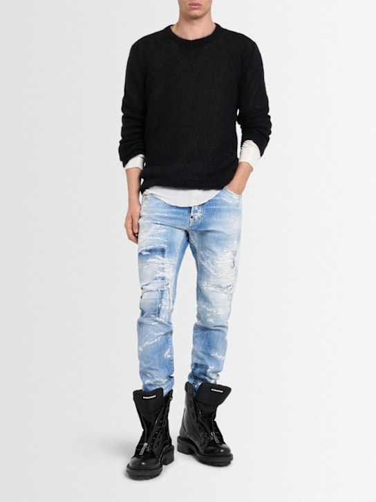 Dsquared2: PULLOVER AUS MOHAIRMISCHUNG - Schwarz - men_1 | Luisa Via Roma