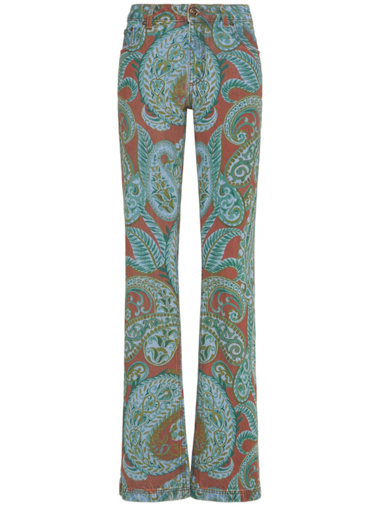 Etro: Printed flared jeans - women_0 | Luisa Via Roma