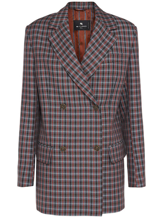 Etro: Relaxed double-breast jacket - women_0 | Luisa Via Roma
