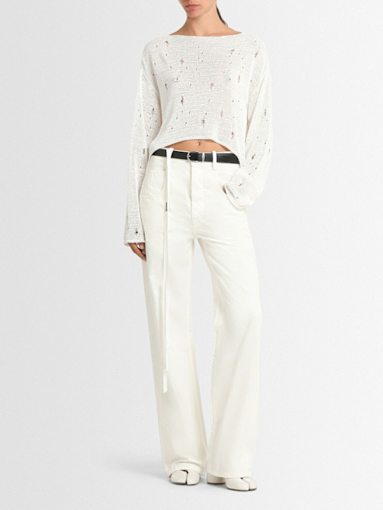 Ann Demeulemeester: Loa open neck sweater - women_1 | Luisa Via Roma
