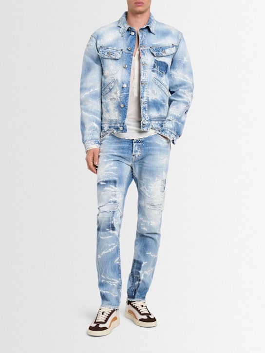 Dsquared2: Cool Guy cotton denim jeans - Navy - men_1 | Luisa Via Roma