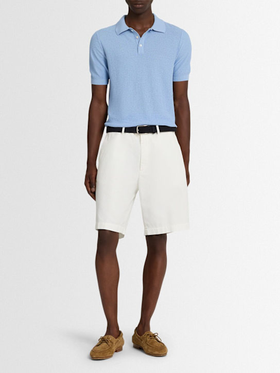 Tagliatore: Frat cotton jacquard polo - men_1 | Luisa Via Roma