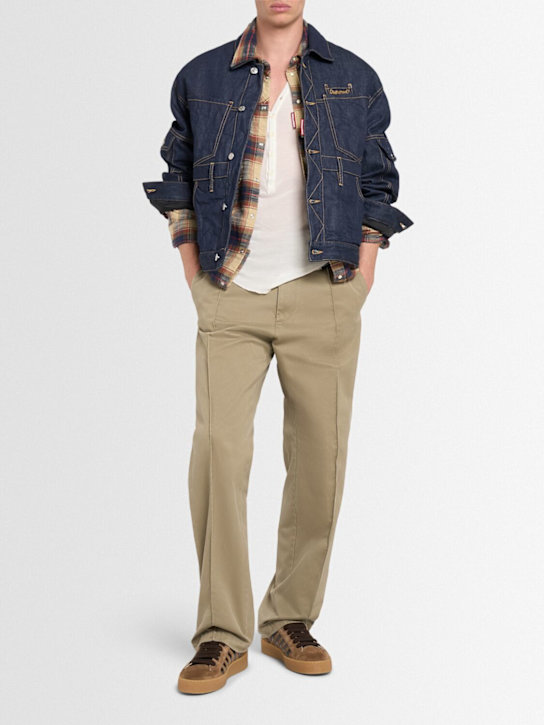 Dsquared2: Hose aus Baumwolle „Relax Man“ - Olivgrün - men_1 | Luisa Via Roma