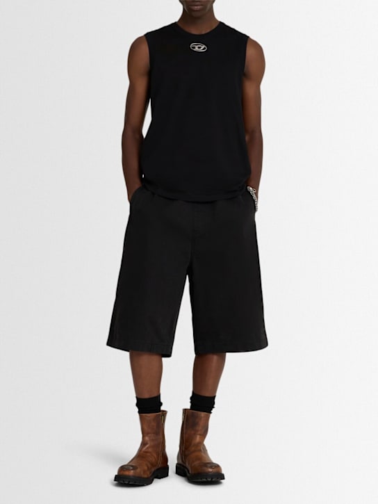 Diesel: T-Bisco-OD stretch cotton tank top - men_1 | Luisa Via Roma