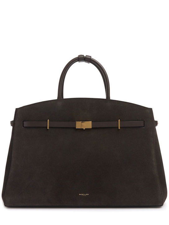 DeMellier: The Hudson suede top handle bag - women_0 | Luisa Via Roma
