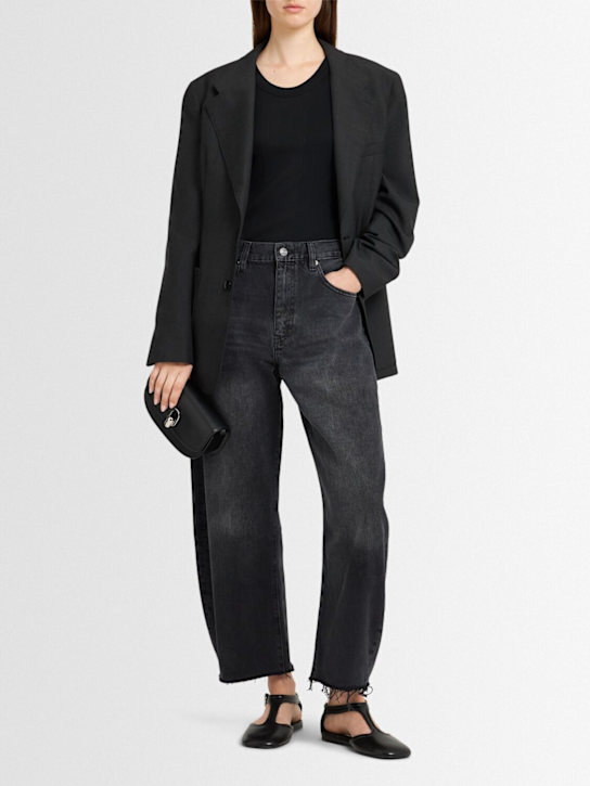 Frame: The bubble cropped wide jeans - women_1 | Luisa Via Roma