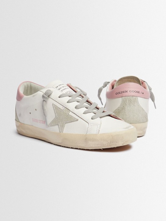Golden Goose: Sneaker Super Star in pelle - women_1 | Luisa Via Roma