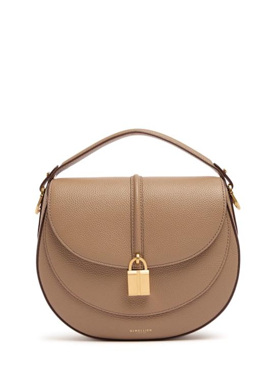 DeMellier: The Siena grain leather saddle bag - women_0 | Luisa Via Roma