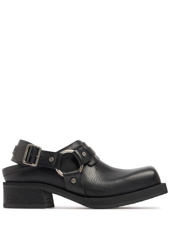 50mm Leather slingback mules - Thumbnail 1