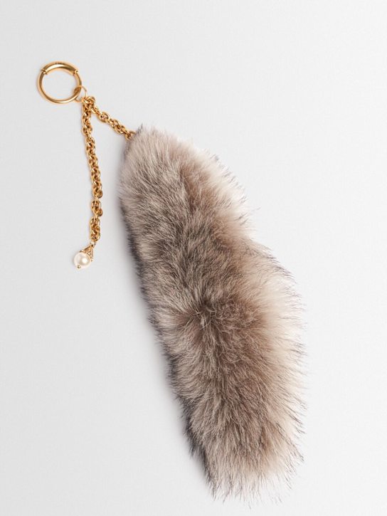 Chloé: Queue bag charm - Silver - women_1 | Luisa Via Roma