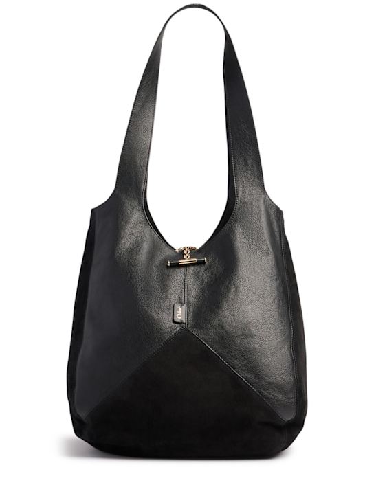 Chloé: Balloon leather hobo bag - women_0 | Luisa Via Roma