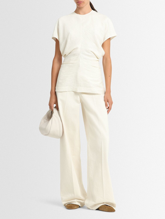 Toteme: Slouch waist top - Cream - women_1 | Luisa Via Roma