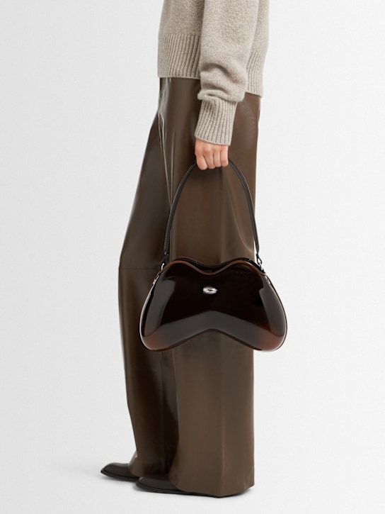 Diesel: Double D patent shoulder bag - women_1 | Luisa Via Roma