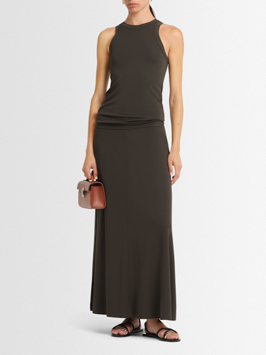 Toteme: Fluid jersey tank top - Pepper - women_1 | Luisa Via Roma