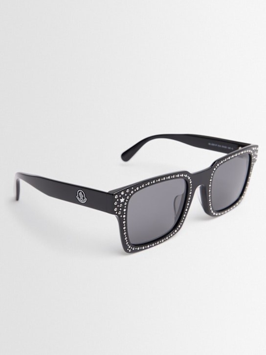 Moncler Genius: Moncler Genius x Palm Angels sunglasses - Black/Smoke - women_1 | Luisa Via Roma