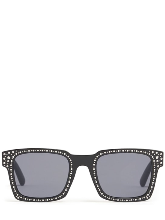 Moncler Genius: Moncler Genius x Palm Angels sunglasses - Black/Smoke - women_0 | Luisa Via Roma