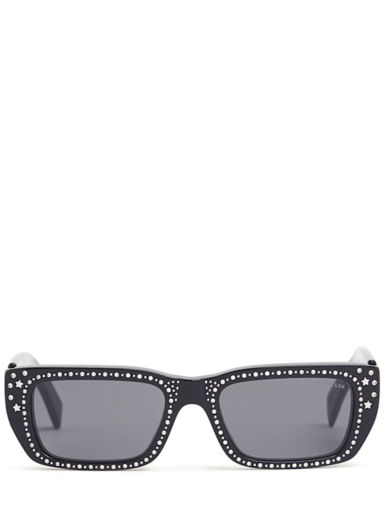 Moncler Genius: Moncler Genius x Palm Angels sunglasses - Black/Smoke - men_0 | Luisa Via Roma