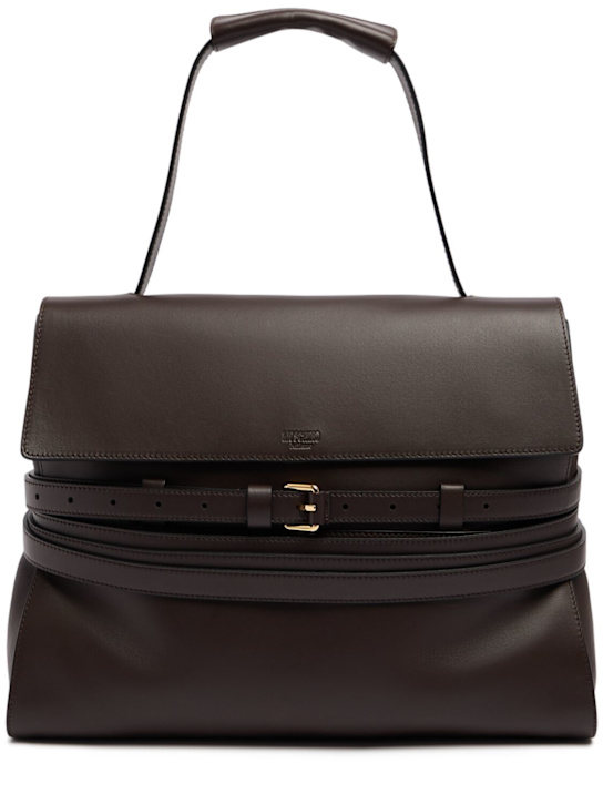 Moschino: Tie Me ナッパレザー トートバッグ - women_0 | Luisa Via Roma