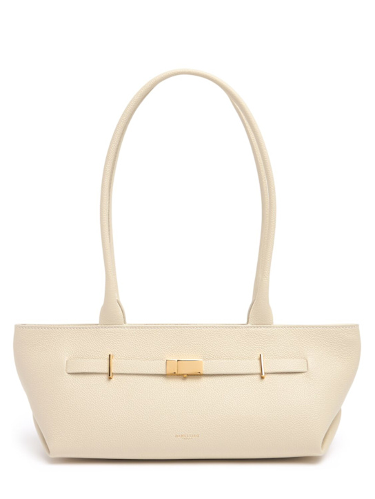 DeMellier: The New York grain leather shoulder bag - women_0 | Luisa Via Roma